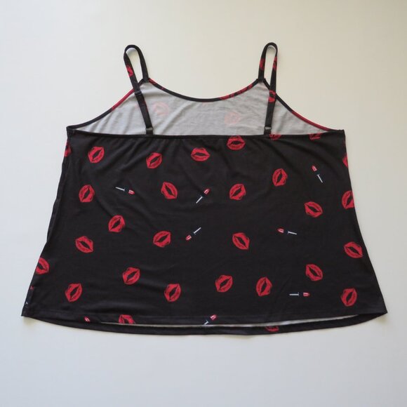 Bloomchic Made For Your Curves Red Lips Motif Sleeveless Women’s Tank Top 22-24 - Picture 4 of 8